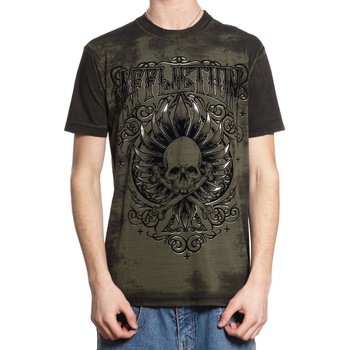AFFLICTION мъжка тениска affliction - silent endeavor - winter moss - a27280-wm