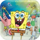 Amscan Tanieriky papierové SpongeBob 23 x 23 cm