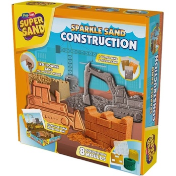 Play-Toys Игрален комплект Play-Toys - Кинетичен пясък, Строителни машини (2205)