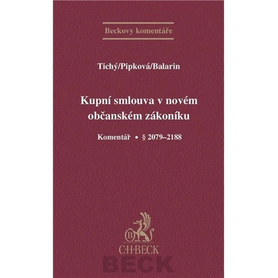 Kupní smlouva v novém občanském zákoníku Komentář § 2079-2183