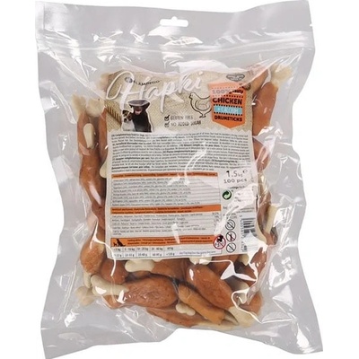 FLAMINGO Hapki Calcium Drumsticks with Chicken 8 cm 1,5 kg 100 ks