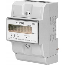 Orno Virone elektroměr EM-3 3fázový 80A bez MID, montáž na DIN lištu