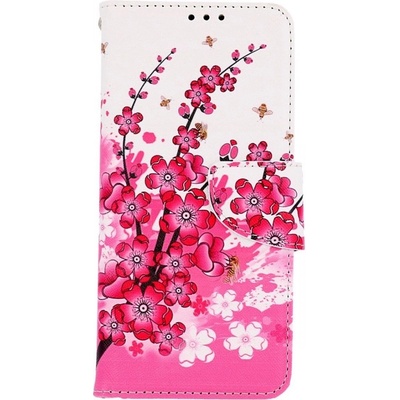 Pouzdro TopQ Xiaomi Redmi Note 11 knížkové Kytičky textil