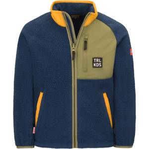 TROLLKIDS Детско поларено яке Trollkids Kid's Odda Jacket XT Fleece jacket - Mystic Blue / Moss - размер 176 (EU) (703-7240-0321)