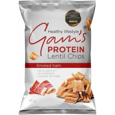 Gam's GAM’S Proteínové šošovicové lupienky s príchuťou údenej šunky 65 g