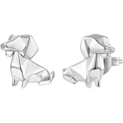 GRACE Silver Jewellery Stříbrné náušnice Origami jezevčík stříbro 925/1000 E-YIE357/419 Stříbrná