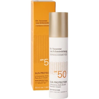 Dermacosmetics Dr. Susanne Von Schmiedeberg L-Carnosine Anti-A. G. E. Face Sun Cream SPF 50 Слънцезащитен продукт дамски 50ml