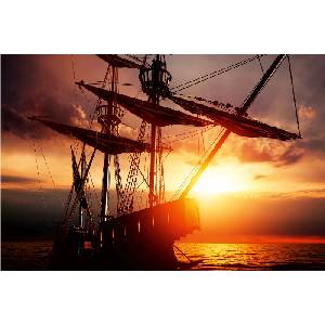 DIMEX ART Флизелинов фототапет стар пиратски кораб 375 x 250 см