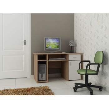 Image 1 of DST Офис бюро Kami-dst, дъб амбер и бежово