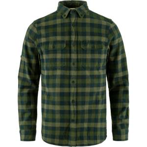 Fjällräven Мъжка риза с копчета Fjällräven Skog Shirt - Deep Forest / Laurel Green - размер XL (033-1068-0815)