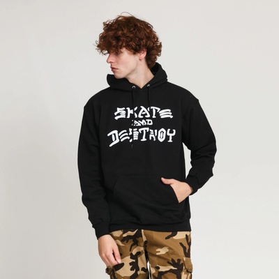 Thrasher Skate And Destroy Hood mikina black