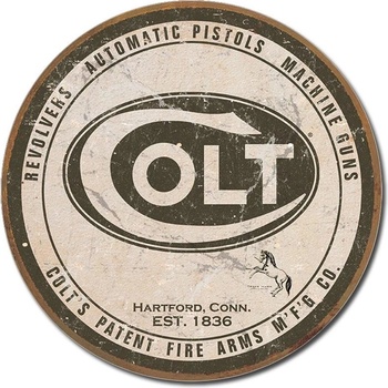 Plechová cedule Colt - Round Logo 28 cm