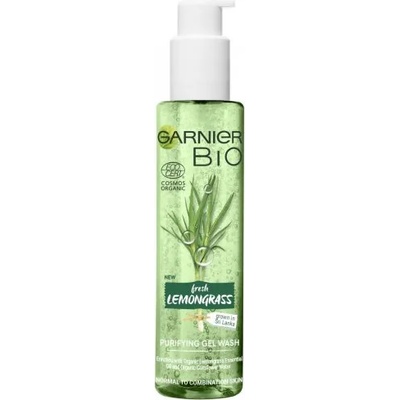 Garnier Bio Lemongrass Purifying Gel Wash - Био почистващ гел за лице с лимонена трева от серията "Garnier Bio" 150мл