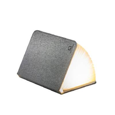 GINGKO Смарт лампа Book с ленени корици - размер М сива (Gingko-GK12F-GY8)