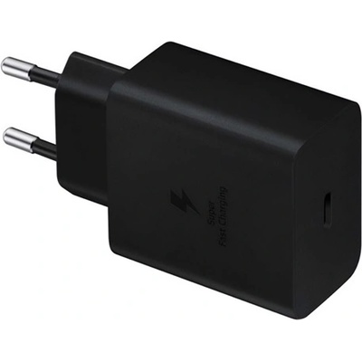 Samsung Захранващо зарядно устройство Type-C с гнездо 45W, PD Fast Charger 2.0, ЧЕРНО EP-T4510EBE (EP-T4510EBE)