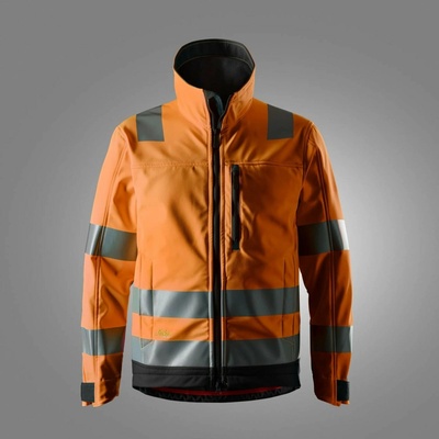 AllroundWork Snickers Workwear bunda reflexná oranžová