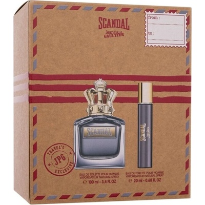 Jean Paul Gaultier Scandal Pour Homme Darčeková sada pánska EDT 100 ml a pánska EDT 20 ml