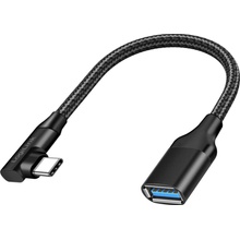 Logilink CU0100 USB 3.2 Gen 2, USB A zásuvka,USB C úhlová zástrčka, 0,2m