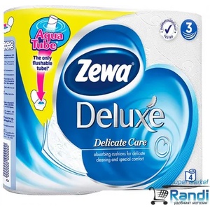  Тоалетна хартия Zewa Delicate Care 4бр