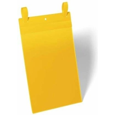 Logistické vrecko, A4, vertikálne, DURABLE, s páskou, žltá