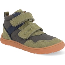 Bisgaard Barefoot dětské kotníkové boty Becky Sage zelené