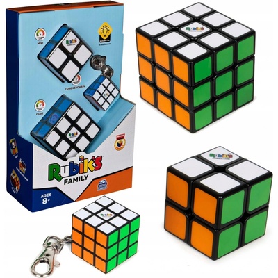 Rubikova kostka sada trio 3x3 + 2x2 a 3x3 přívěšek