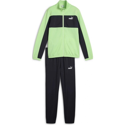 Puma chlapčenská súprava COLORBLOCK POLY SUIT CL B svetlo zelená čierna biela
