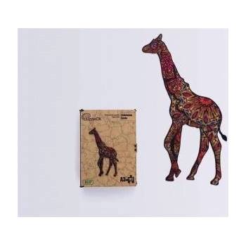 PuzzleOK Wooden puzzles eco 102 Cetted zyrafa A3