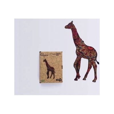 PuzzleOK Wooden puzzles eco 102 Cetted zyrafa A3