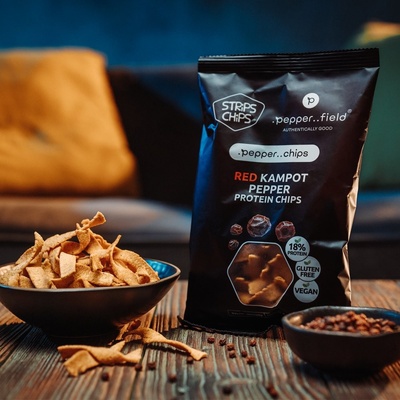 Strips Chips Red Kampot Pepper Protein Chips 80 g