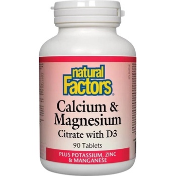 Image 1 of Natural Factors Calcium & Magnesium Citrate with D3 [90 Таблетки]