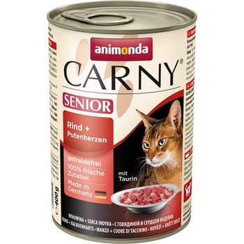 Animonda Carny Senior hovädzie a morčacie srdiečka 400 g