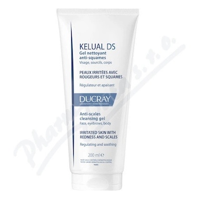 Ducray Kelual DS čistiaci gél pre šupinatú a podráždenú pokožku 200 ml