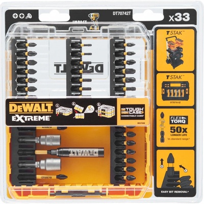 Sada bitov DeWALT DT70742T FLEXTORQ 33 ks