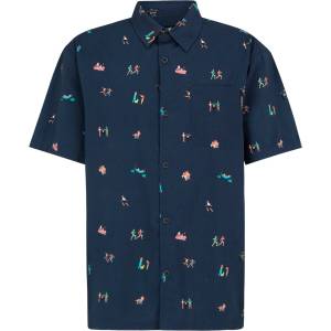 IRIEDAILY Мъжка риза с копчета Iriedaily Resorio Shirt - Marine (033-2225-0311)