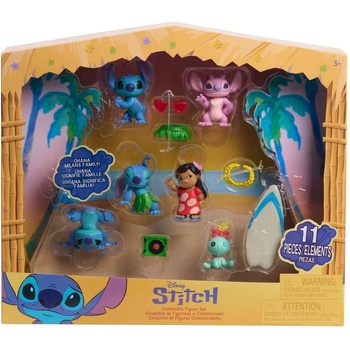 Disney Комплект фигури Disney - Stitch, 11 части (46112)