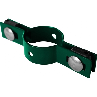 Objímka na panely PILOFOR pro sloupek Ø 48mm, průběžná, Zn + PVC, zelená