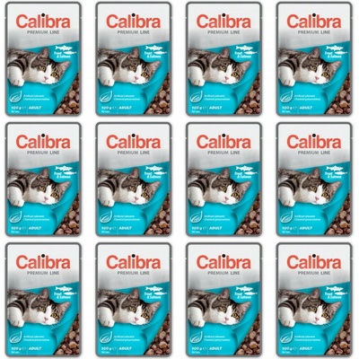 Calibra Premium Line Adult Trout & Salmon 12 x 100 g