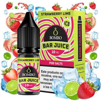 Bombo Bar Juice Strawberry Lime Ice Nic Salts 10ml