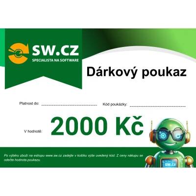 Dárkový poukaz na 2000 Kč