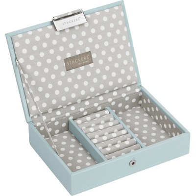 Stackers Ковчеже за бижута Stackers на средни точки с капаче минi небесносиньо-сиво (70817)