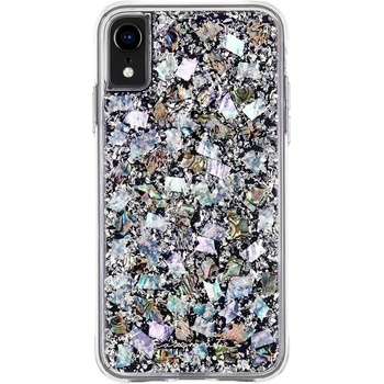 Case-Mate Karat Case - дизайнерски кейс с истински перлени нишки и висока защита за iPhone XR (светли перли)