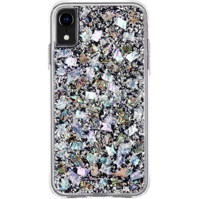 Case-Mate Karat Case - дизайнерски кейс с истински перлени нишки и висока защита за iPhone XR (светли перли)