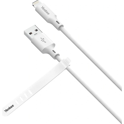 Yenkee YCU 615 WH SILIC MFi - USB A, 1,5m