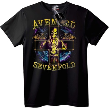 NOONEBRAND Тениска Avenged Sevenfold с череп и кръст - 7XL, White