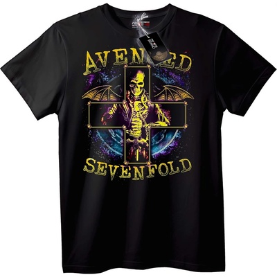 NOONEBRAND Тениска Avenged Sevenfold с череп и кръст - 7XL, White