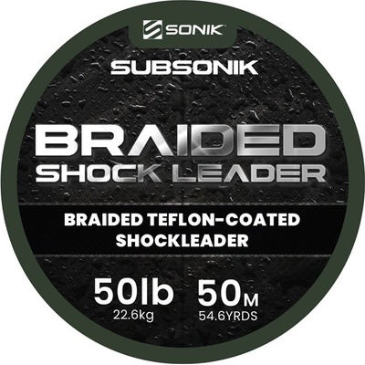 Sonik Šnúra Braided Shock Leader Green 50m 50lb