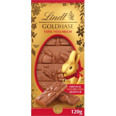 Lindt Goldhasen Tafel mliečna čokoláda 120 g
