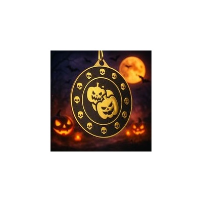 Poháry Bauer Kovová medaile MDM05M02 Halloween