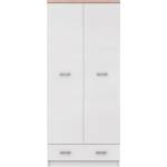 Black Red White Двукрилен гардероб top mix szf 2d1s_80